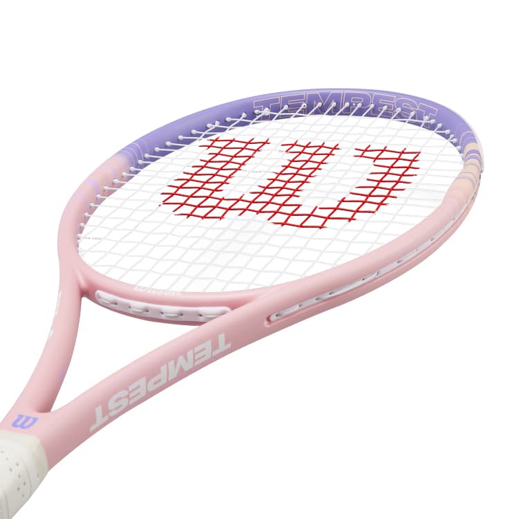 Wilson Unstrung Racket 264г Вес 103 Квадратный Дюймовый Голова Размер Розовый Фиолетовый Градиент Унисекс - изображение 4