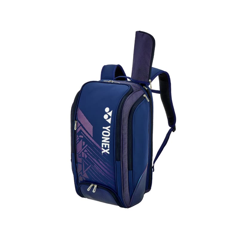 Рюкзак YONEX Искусственная кожа с текстильным рюкзаком стандартный (стандартный) унисекс темно-синий - изображение 2