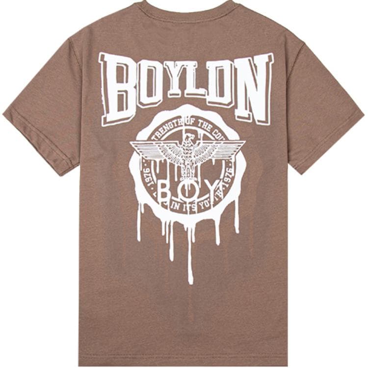 Футболка BOY LONDON T-рубашка мужская кофейного цвета - изображение 2