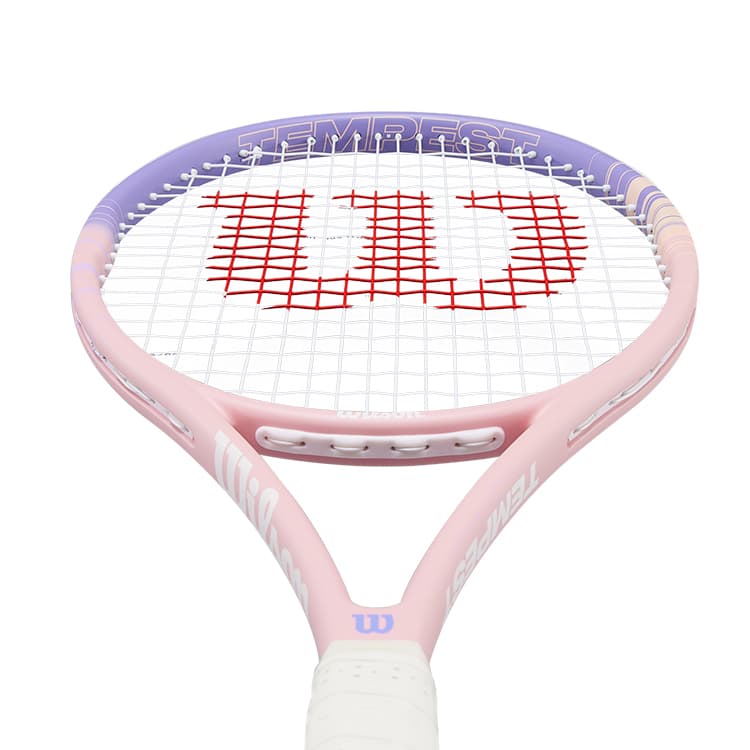 Wilson Unstrung Racket 264г Вес 103 Квадратный Дюймовый Голова Размер Розовый Фиолетовый Градиент Унисекс - изображение 5