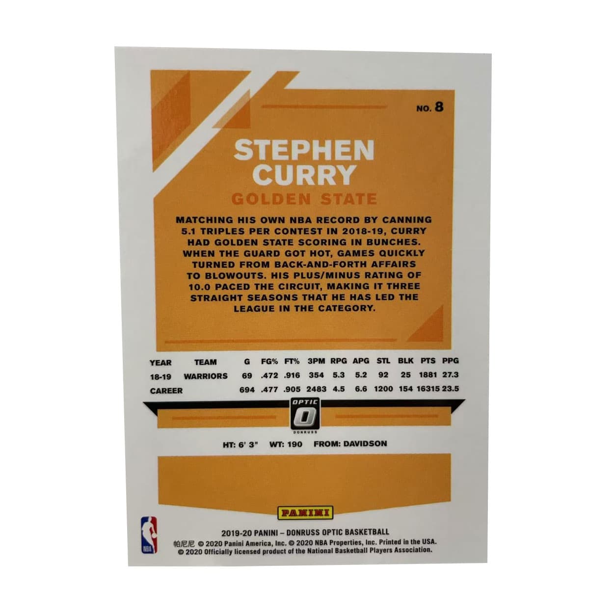 Коллекционные карточки PANINI 2019 20 Golden State Warriors Stephen Curry Дюрекс Teka Оральные пробиотики Классический Особенный Зона - изображение 2