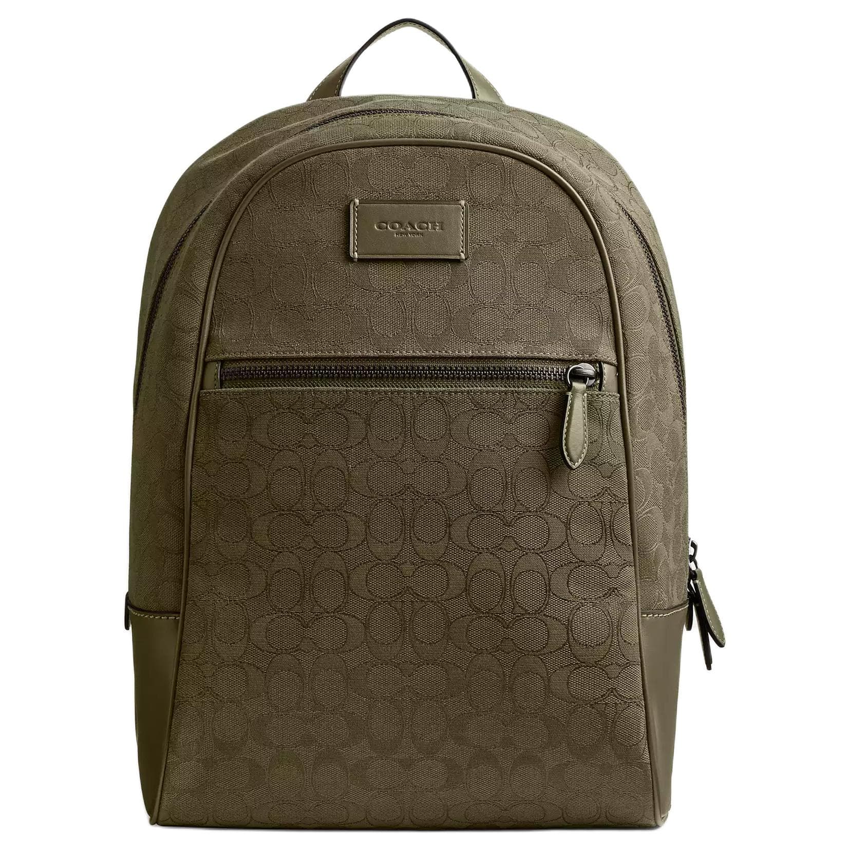 Рюкзак COACH Кожа Рюкзак Большой Мужской Оливковый - изображение 1
