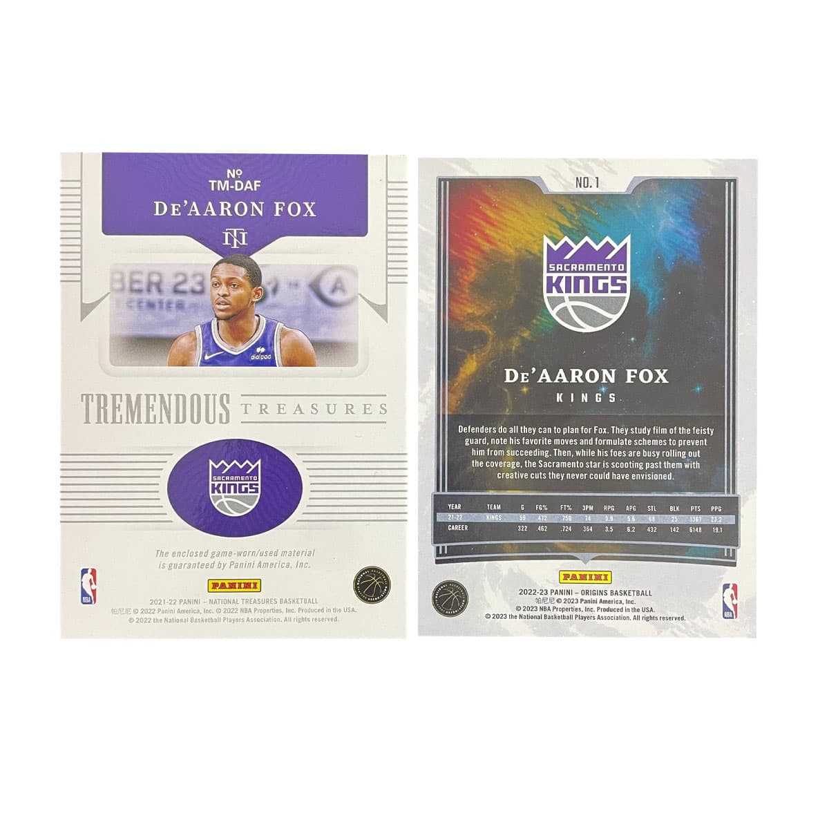 Коллекционные карточки PANINI 2021 22 Баскетбол GUOJIABAOZANG Король - изображение 2