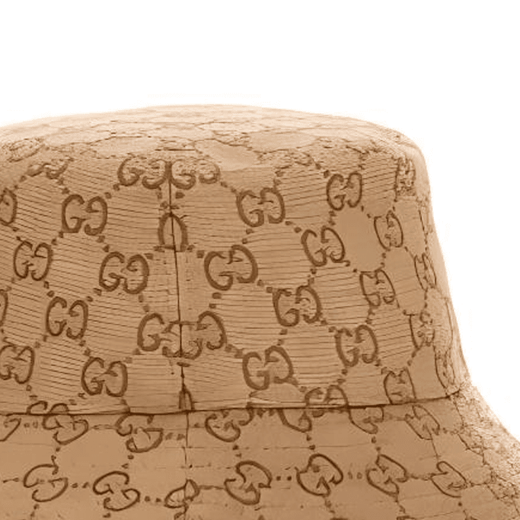 Панама GUCCI Полиамид Cotton Bucket Hats Женские Коричневый - изображение 2