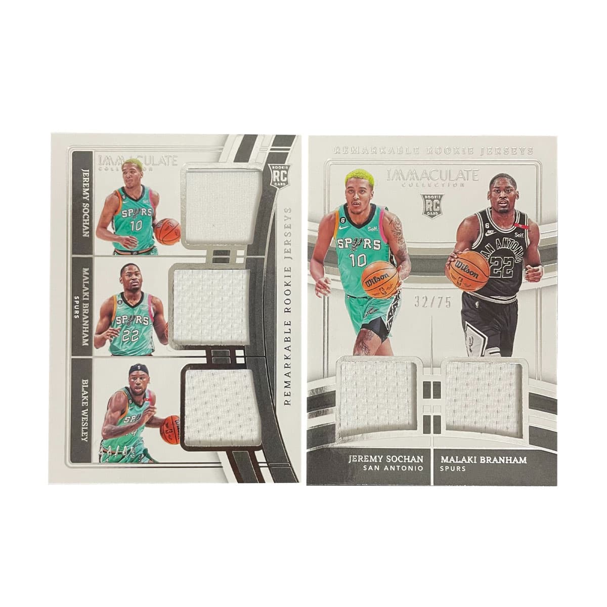 Коллекционные карточки PANINI Jeremy Sochan Brannon 2022-23 IMM Лошадь Spurs Новые звезды Rc Wesley 44 99 Серийный IMM Новые звезды - изображение 1
