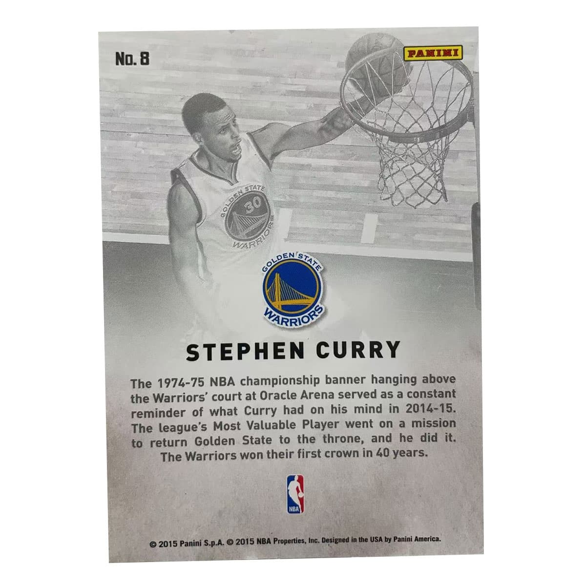 Коллекционные карточки Panini 2015-16 Баскетбол NBA Golden State Warriors SPA Тека Оральные пробиотики Классический Особенный Зона - изображение 2