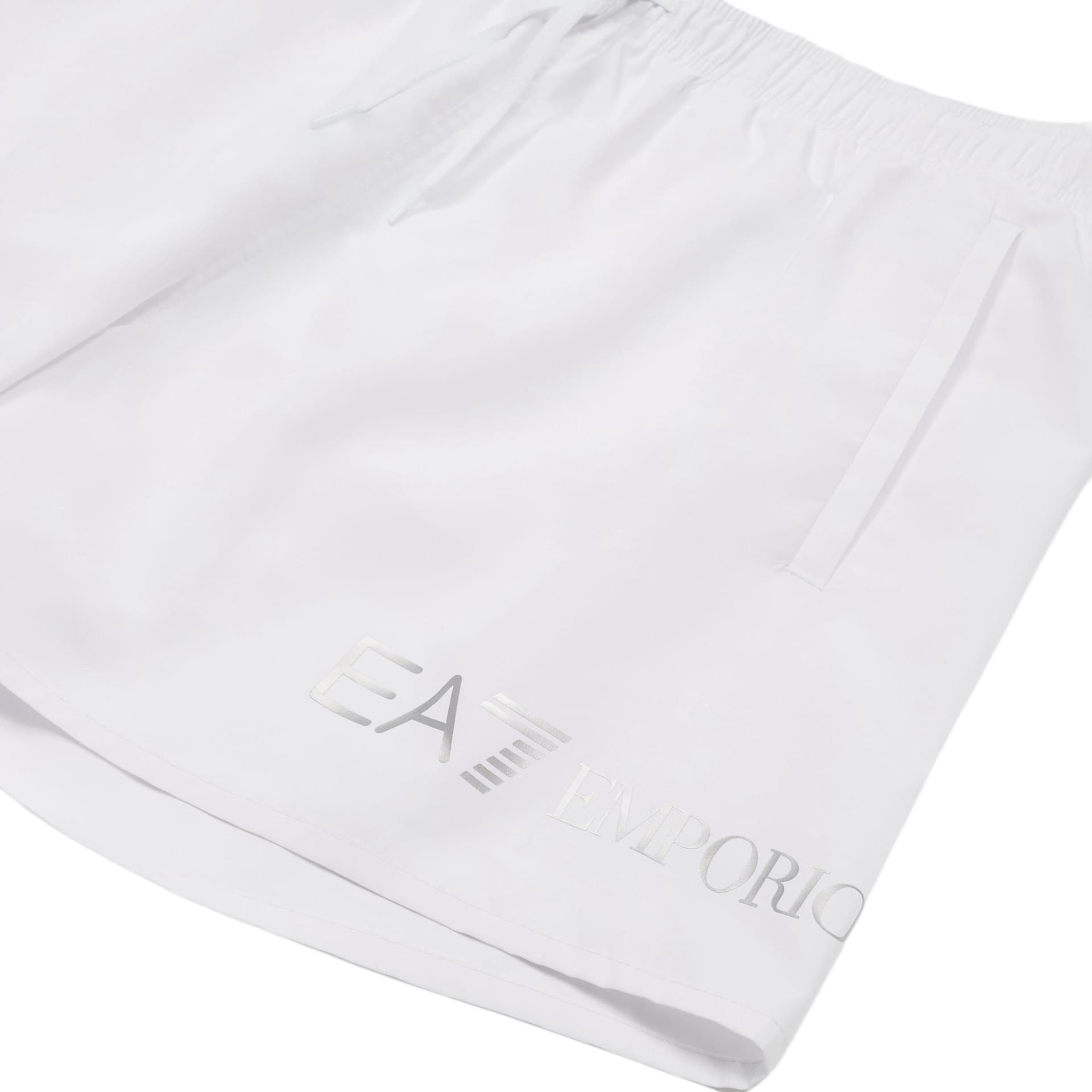 EMPORIO ARMANI EA7 Пляжные шорты Мужские Белые - изображение 4