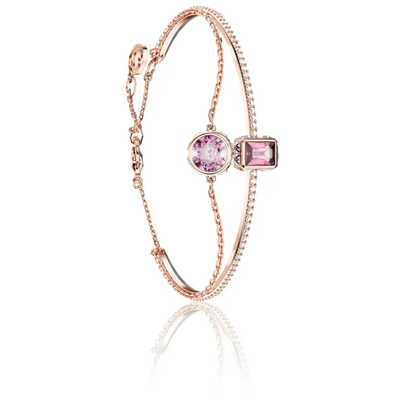 Браслет Swarovski Chroma Розовое Золото Тон Покрытие Браслеты Женские Розовое Золото - изображение 4