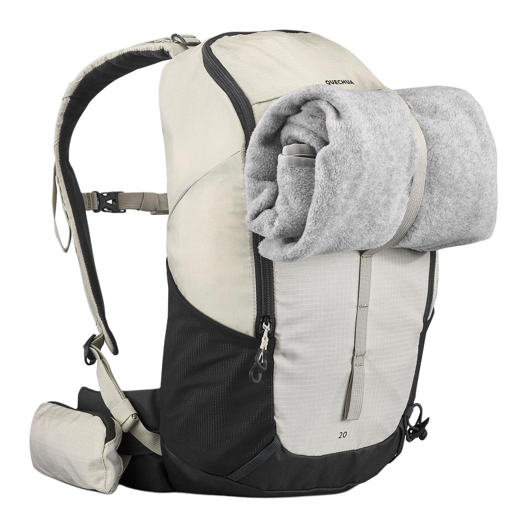 DECATHLON 20L Альпинистский рюкзак для активного отдыха сумка на открытом воздухе полиэстер бежевый унисекс - изображение 5