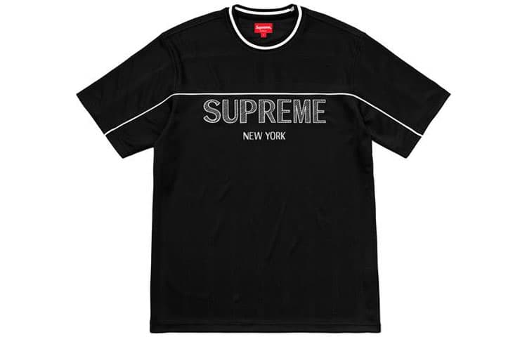 Футболка Supreme SS18 Dazzle Warm Up Top Black - изображение 1