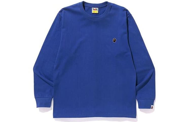 Футболка A BATHING APE Head One Point Ls Tee LogoT - изображение 3
