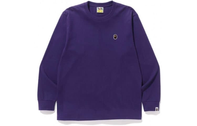 Футболка A BATHING APE Head One Point Ls Tee LogoT - изображение 10