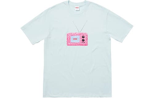Футболка Supreme SS18 TV Tee Pale Blue T - изображение 1