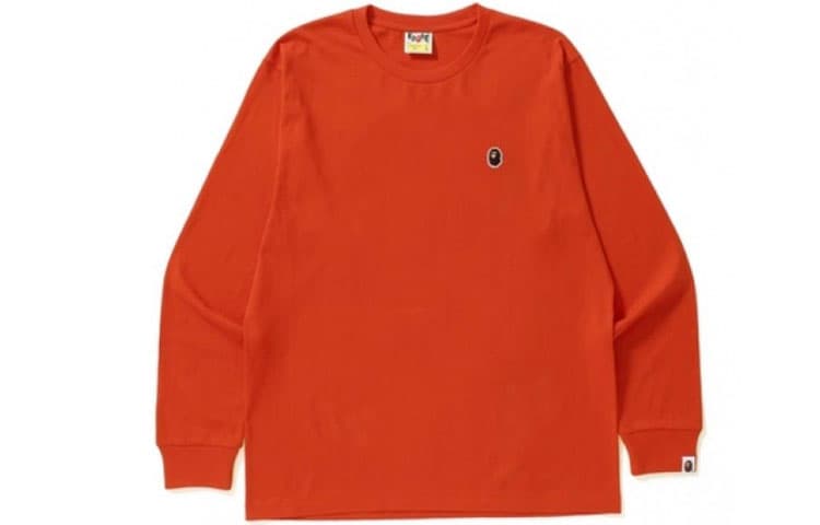 Футболка A BATHING APE Head One Point Ls Tee LogoT - изображение 11
