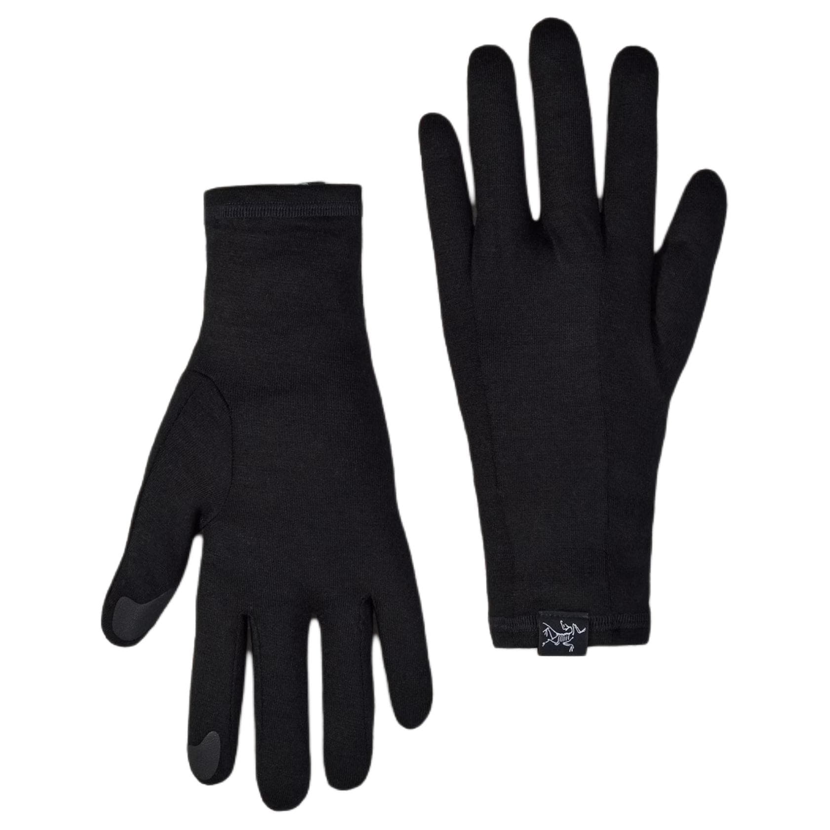 Arcteryx Однотонный Термозащитный Вязаные перчатки Мужской Черный - изображение 3
