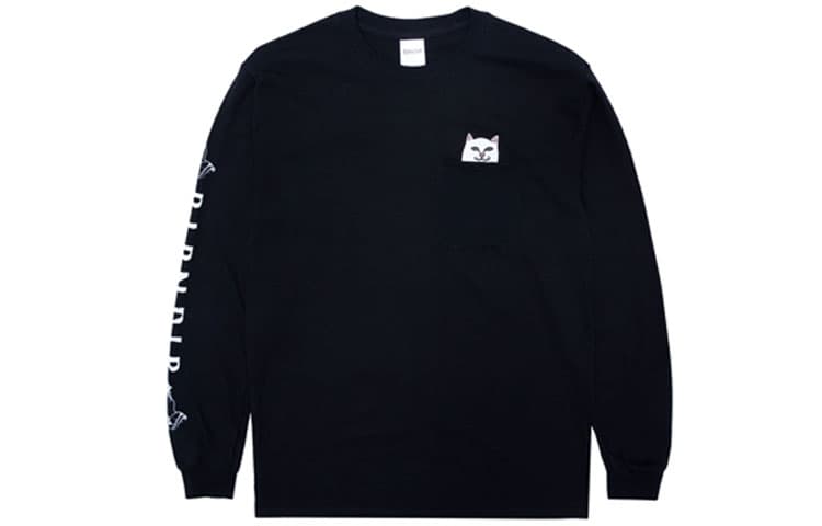 Худи RIPNDIP Lord Nermal Pocket LS Black T - изображение 1