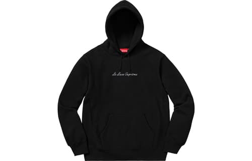 Кофта Supreme SS19 Le Luxe Hooded Sweatshirt Black - изображение 1