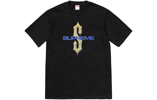 Футболка Supreme SS18 Diamonds Tee Black - изображение 1