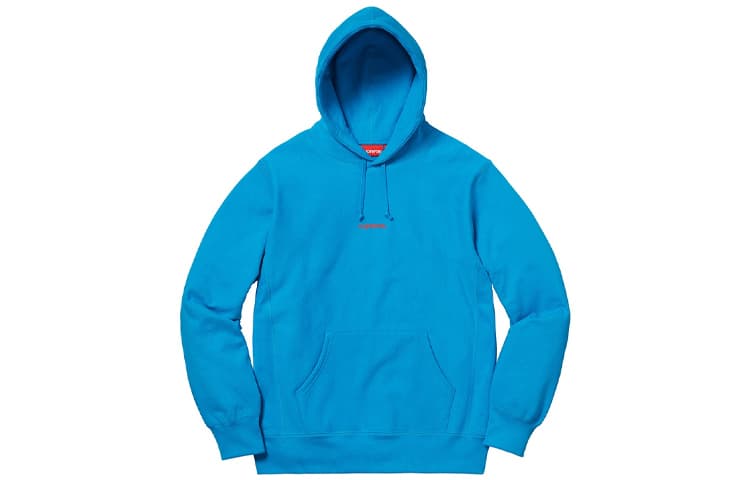 Кофта Supreme FW18 Trademark Hooded Sweatshirt Bright Royal - изображение 1
