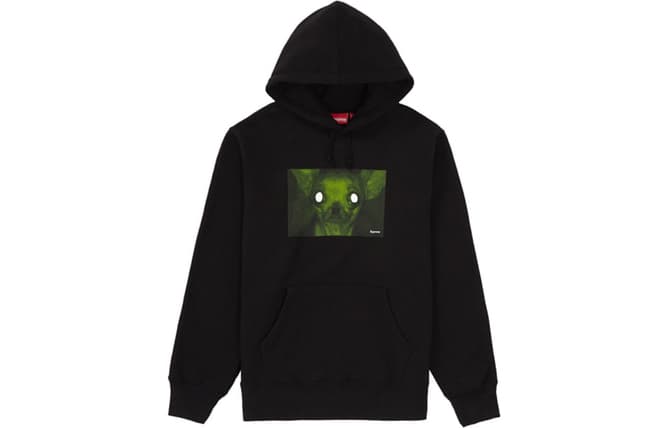 Кофта Supreme FW18 Chris Cunningham Chihuahua Hooded Sweatshirt Black - изображение 1