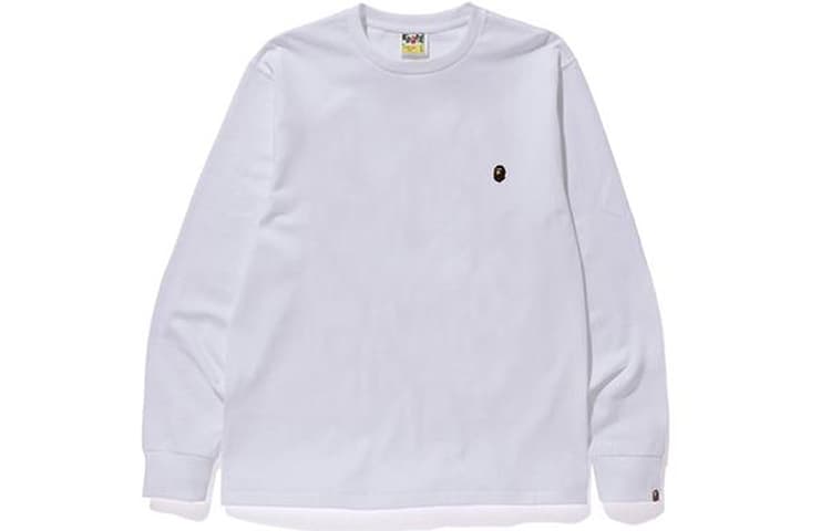 Футболка A BATHING APE Head One Point Ls Tee LogoT - изображение 2