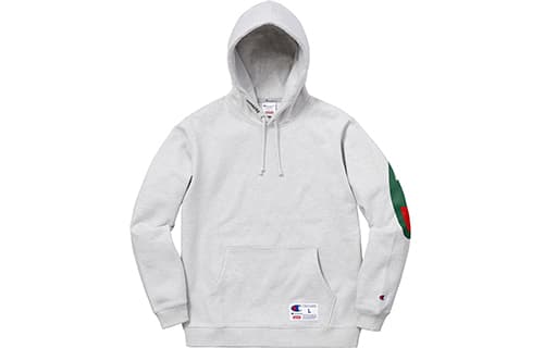 Худи Supreme x Champion Hoodie Grey - изображение 1