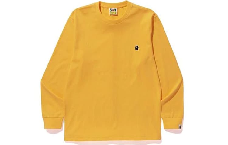 Футболка A BATHING APE Head One Point Ls Tee LogoT - изображение 7
