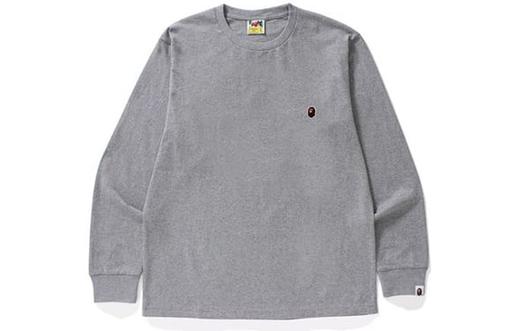Футболка A BATHING APE Head One Point Ls Tee LogoT - изображение 8