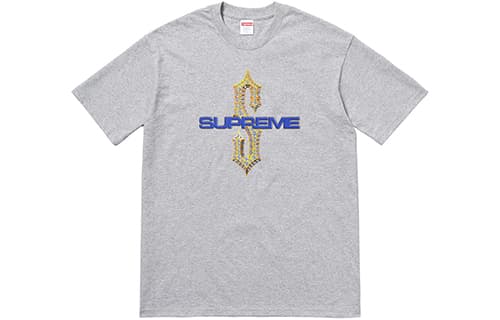 Футболка Supreme SS18 Diamonds Tee Heather Grey T - изображение 1