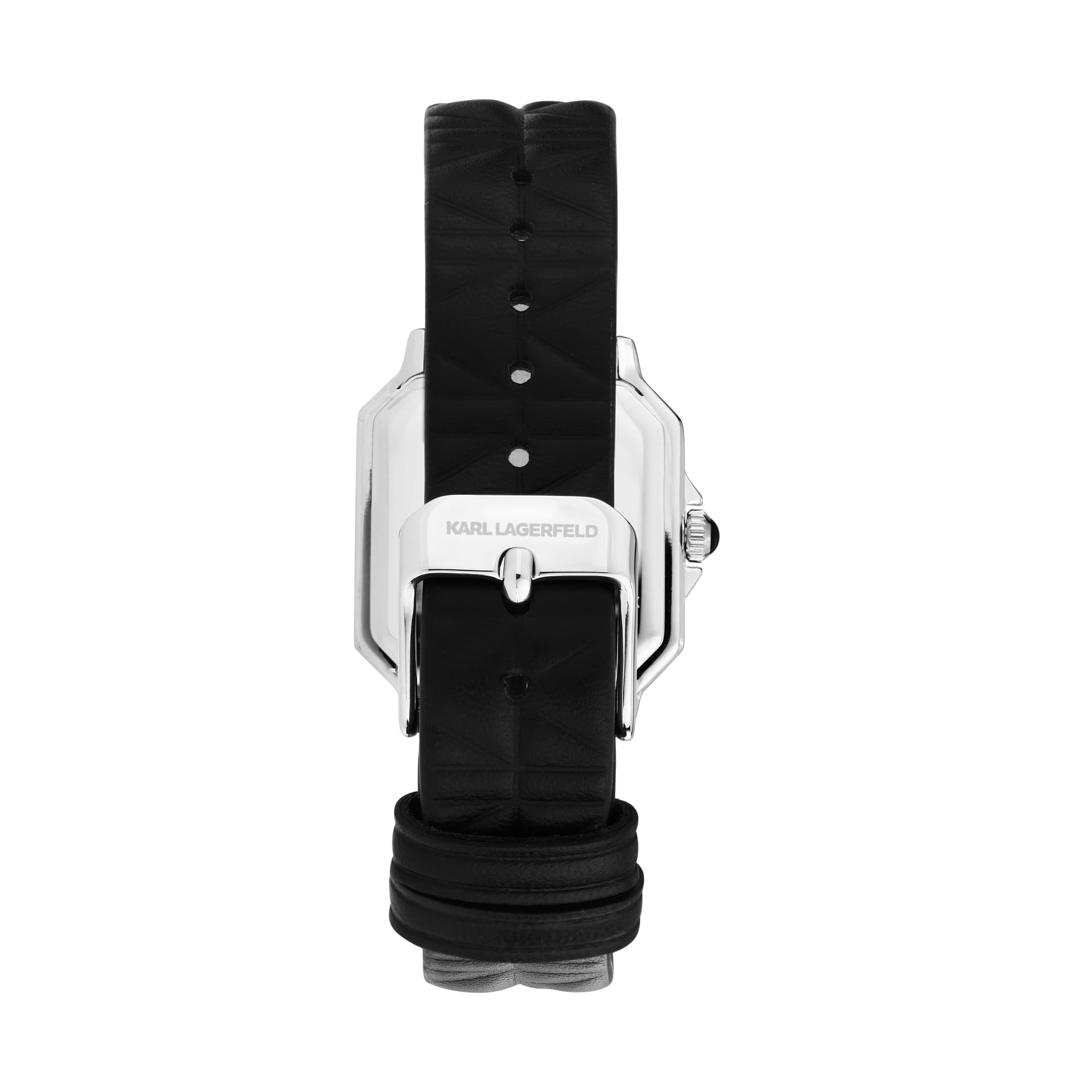 Механические часы KARL LAGERFELD Carla Lagaffe Classic Collection Кварцевый механизм Натуральная кожа Шнуровка Белый циферблат - изображение 5