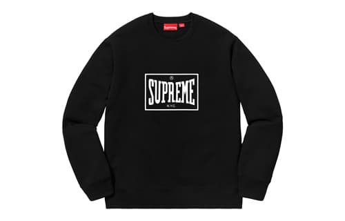 Худи Supreme Warm Up Crewneck Black - изображение 1