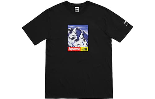 Футболка Supreme x The North Face FW17 Snow Mountain Tee Black - изображение 1