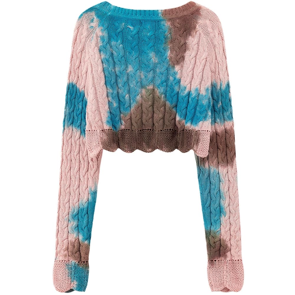 Кофта CHUU Розовый Tie Dye Женская Трикотажная - изображение 2