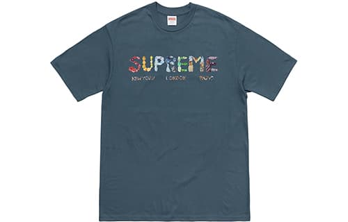 Футболка Supreme SS18 Rocks Tee Dark Slate - изображение 1