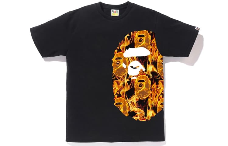 Футболка BAPE Flame Side Big Ape Head T-shirt T - изображение 1
