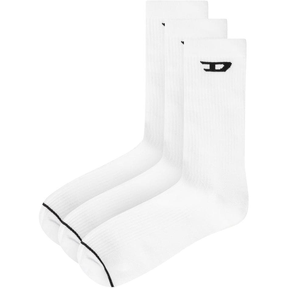 Носки DIESEL High Socks Мужские 3 Pack Белые - изображение 1