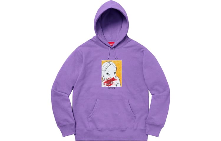 Кофта Supreme FW19 Week 3 Nose Bleed Hooded Sweatshirt - изображение 1