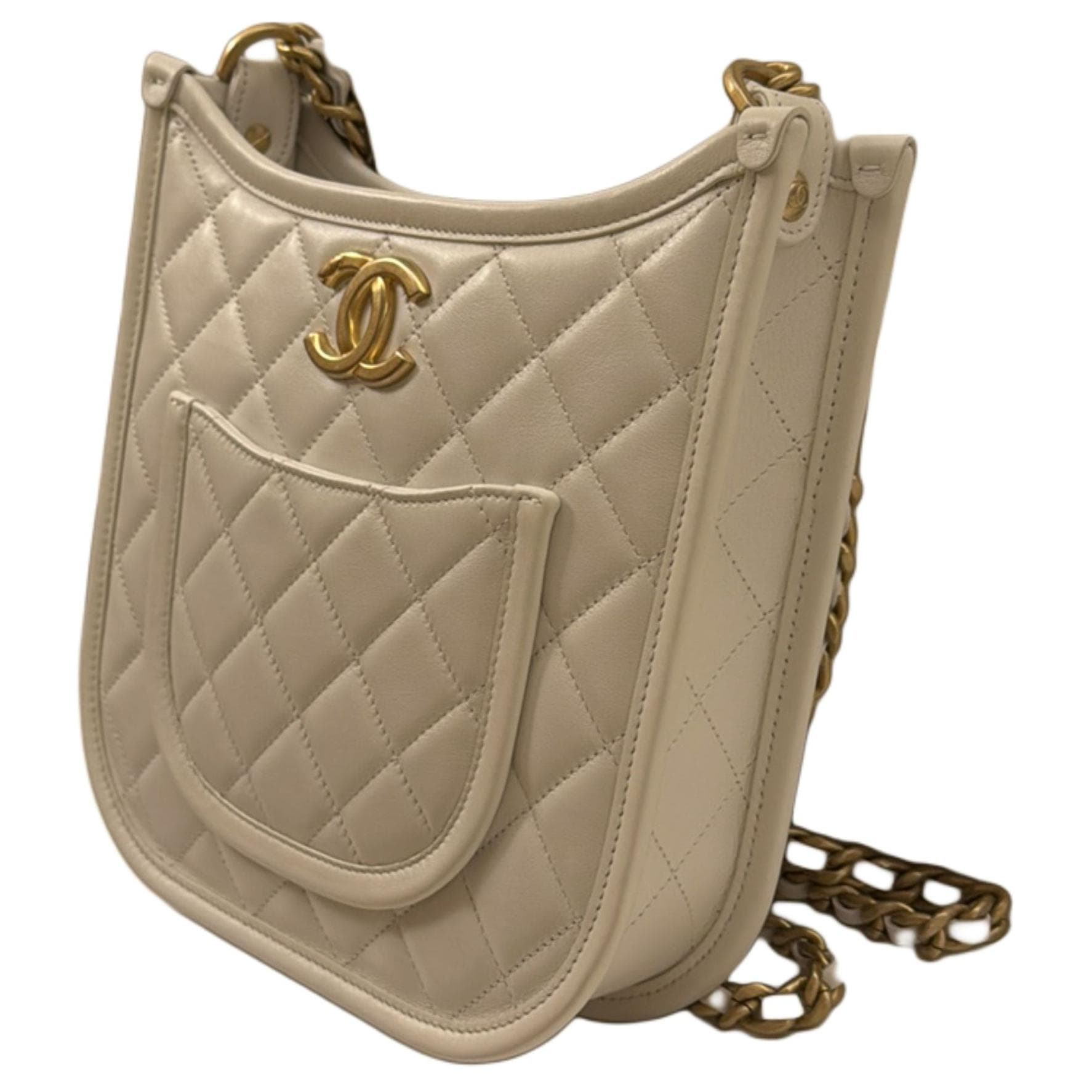 Сумка через плечо CHANEL 24S Logo Hobo - изображение 2