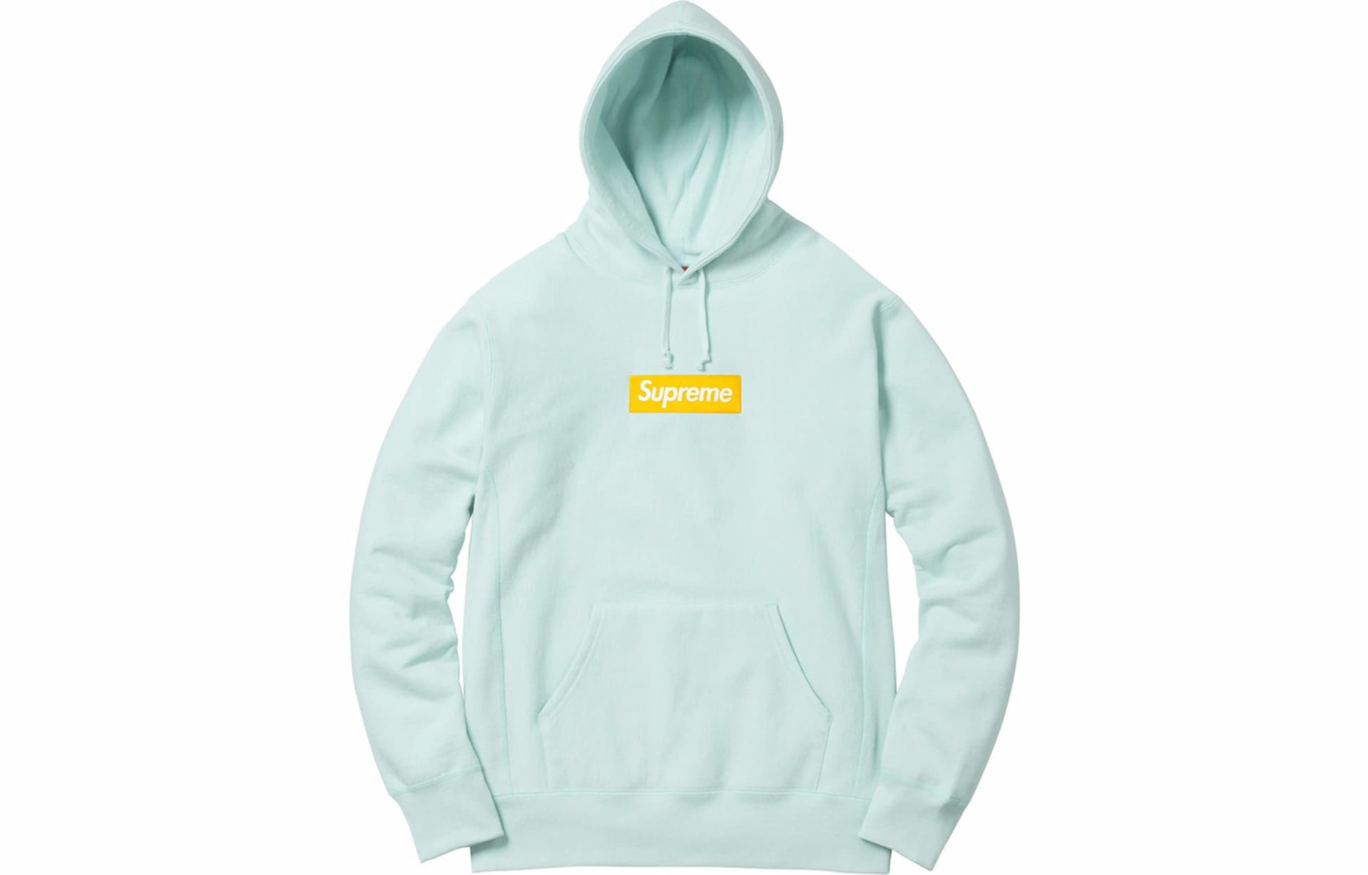 Кофта Supreme FW17 Box Logo Hooded Sweatshirt Ice Blue - изображение 1