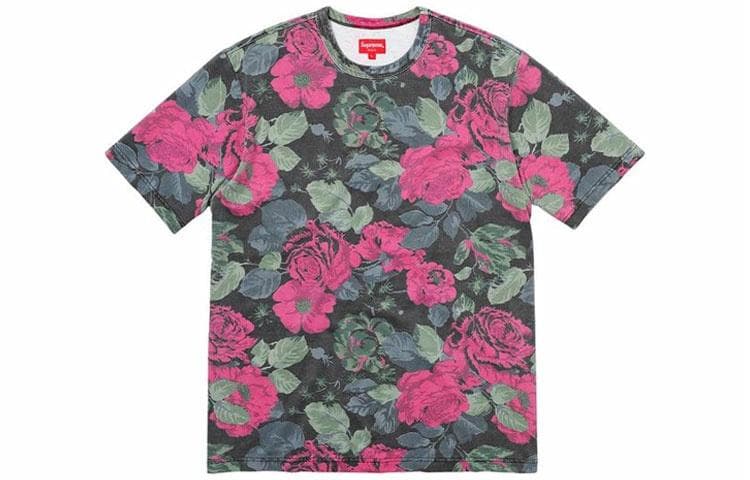 Футболка Supreme Flowers Tee Black - изображение 1