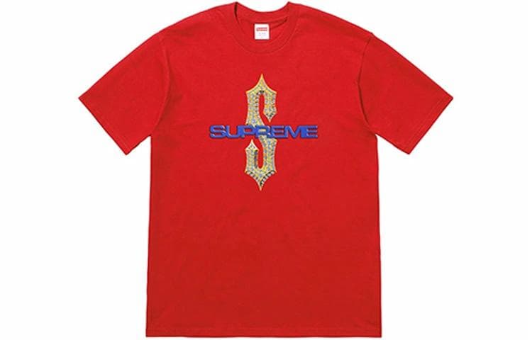 Футболка Supreme SS18 Diamonds Tee Red - изображение 1