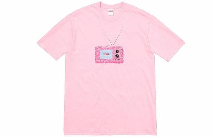 Футболка Supreme SS18 TV Tee Light Pink - изображение 1