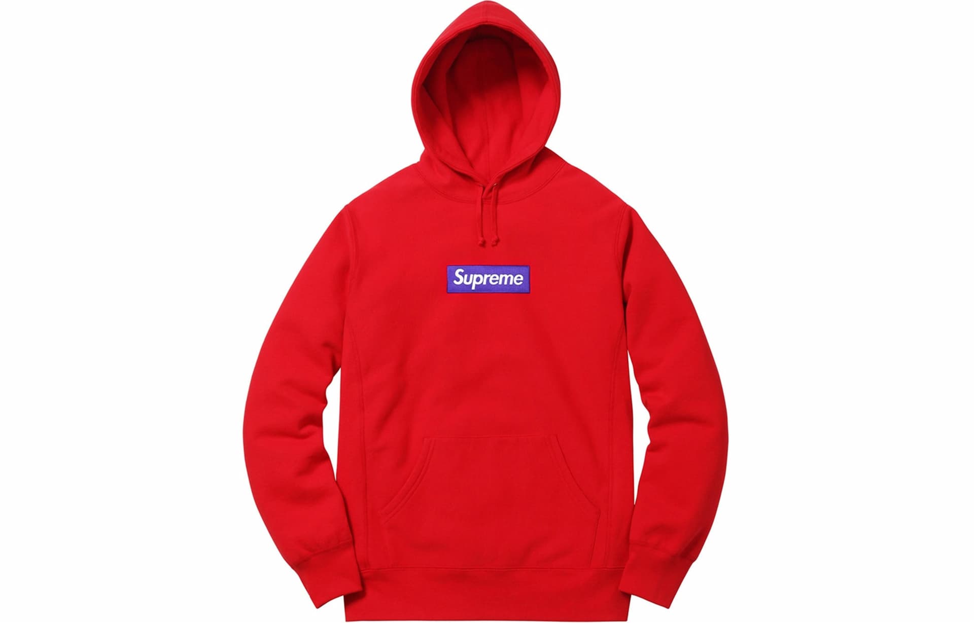 Кофта Supreme FW17 Box Logo Hooded Sweatshirt Red - изображение 1