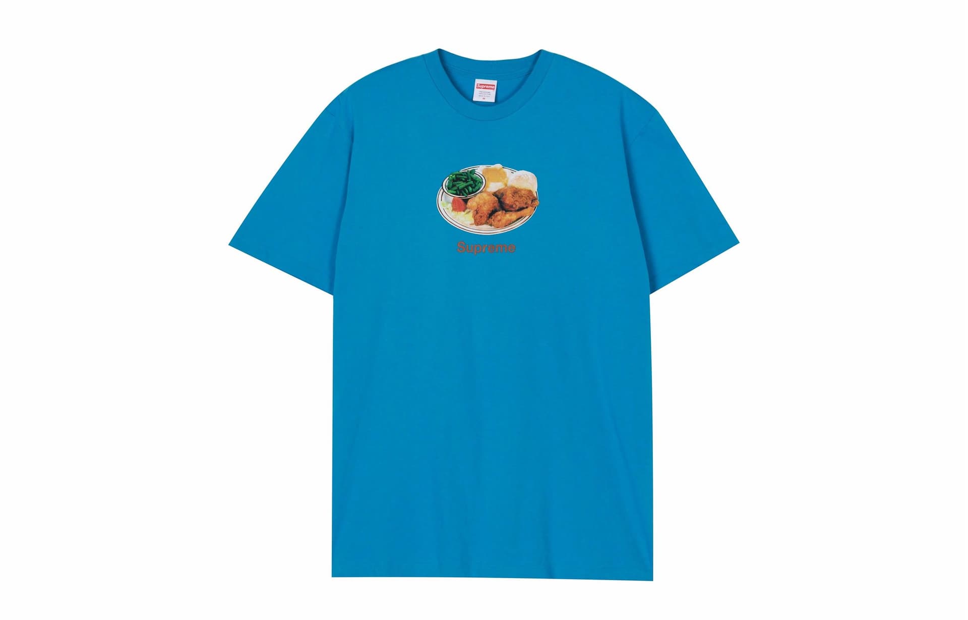 Футболка Supreme SS18 Chicken Dinner Tee Cyan - изображение 1