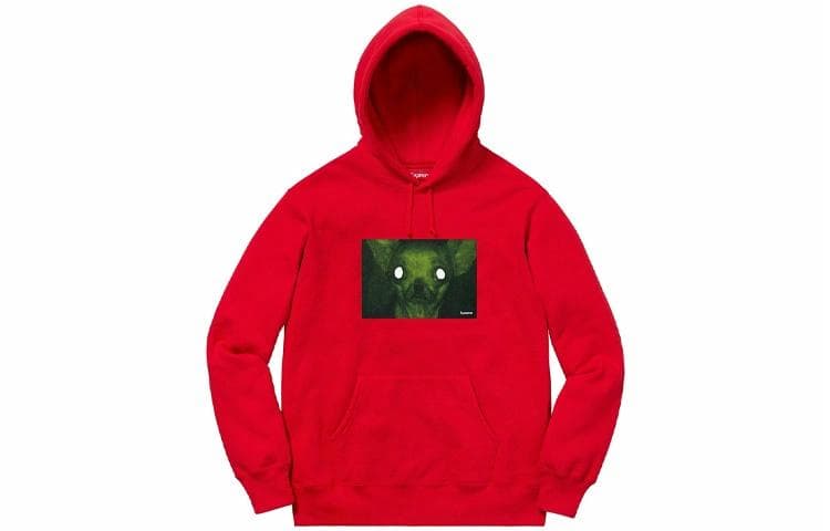 Кофта Supreme FW18 Chris Cunningham Chihuahua Hooded Sweatshirt Red - изображение 1