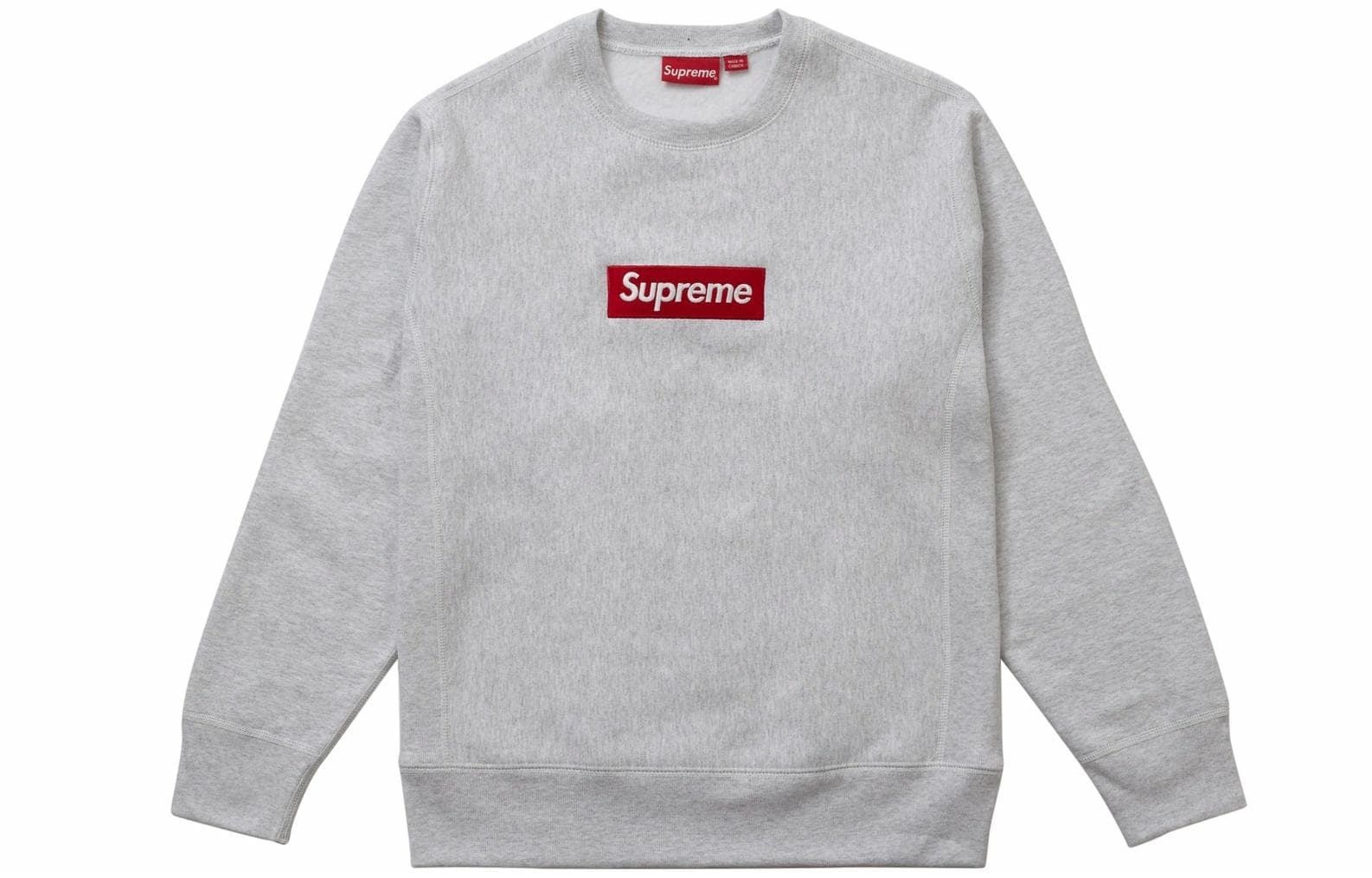 Худи Supreme FW18 Box Logo Crewneck Ash Grey - изображение 1