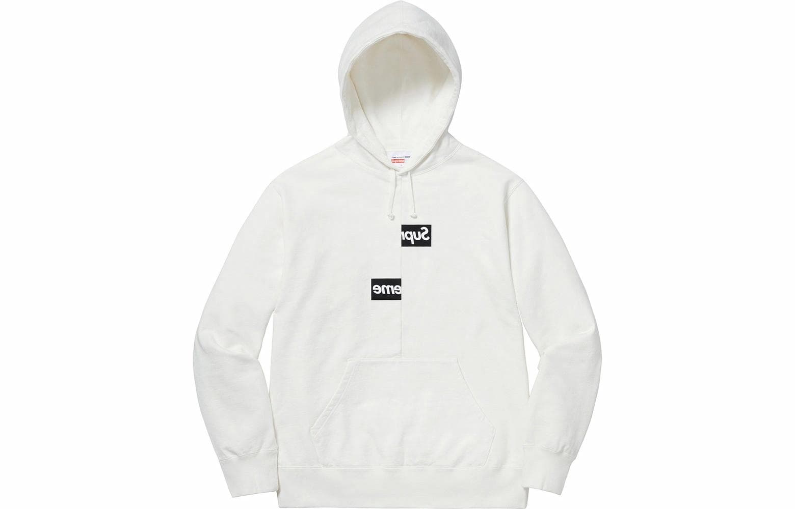 Худи Supreme FW18 Logo Hoodie White - изображение 1