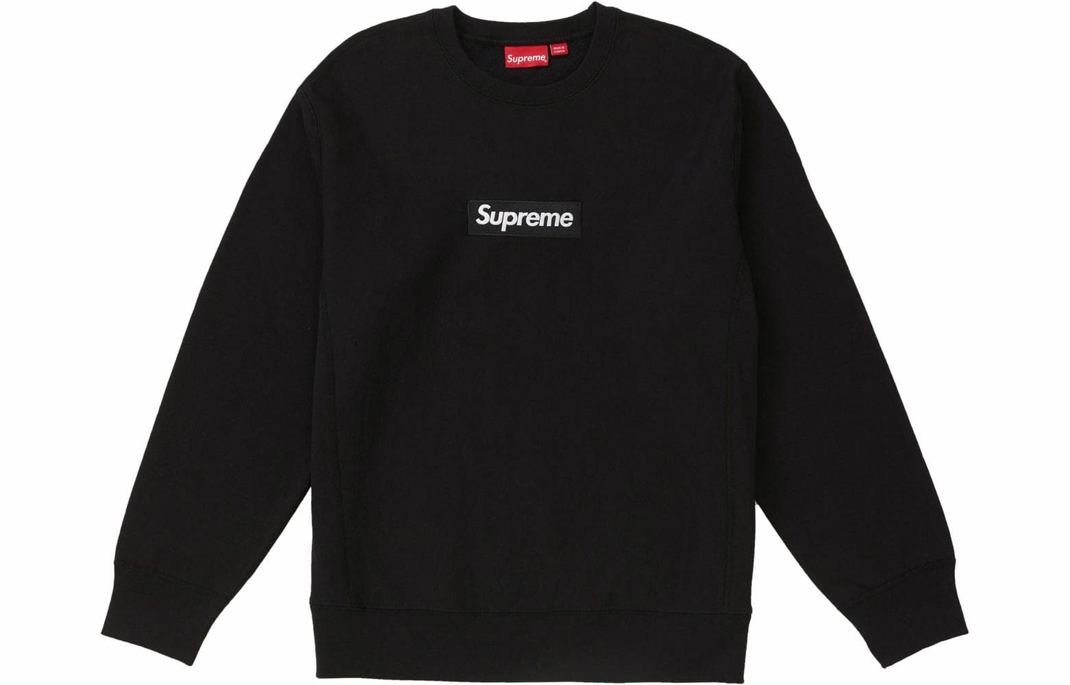 Худи Supreme FW18 Box Logo Crewneck Black - изображение 1