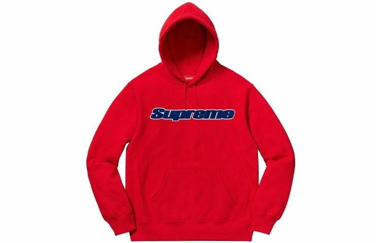 Кофта Supreme SS19 Chenille Hooded Sweatshirt logo - изображение 1