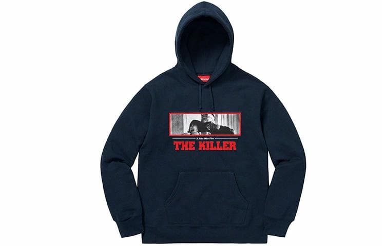 Кофта Supreme FW18 The Killer Hooded Sweatshirt Navy - изображение 1